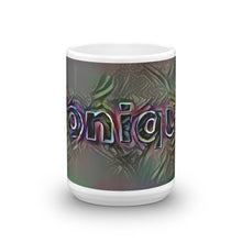 Load image into Gallery viewer, Monique Mug Dark Rainbow 15oz front view