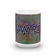Load image into Gallery viewer, Owen Mug Dark Rainbow 15oz front view