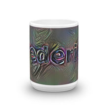 Load image into Gallery viewer, Frederick Mug Dark Rainbow 15oz front view
