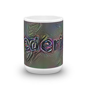 Frederick Mug Dark Rainbow 15oz front view