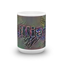 Load image into Gallery viewer, Lillian Mug Dark Rainbow 15oz front view