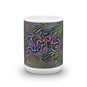 Aria Mug Dark Rainbow 15oz front view