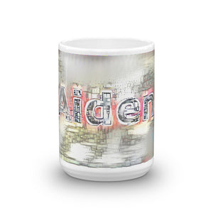 Aiden Mug Ink City Dream 15oz front view
