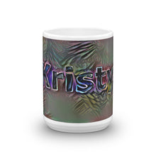 Load image into Gallery viewer, Kristy Mug Dark Rainbow 15oz front view