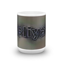 Load image into Gallery viewer, Aaliyah Mug Charcoal Pier 15oz front view