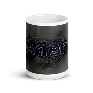 Aden Mug Charcoal Pier 15oz front view