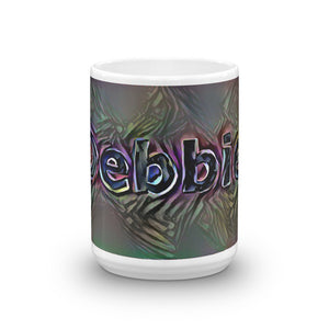 Debbie Mug Dark Rainbow 15oz front view
