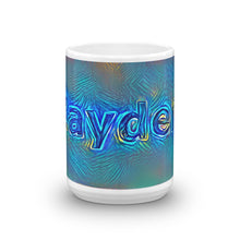 Load image into Gallery viewer, Zayden Mug Night Surfing 15oz front view