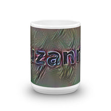Load image into Gallery viewer, Suzanne Mug Dark Rainbow 15oz front view