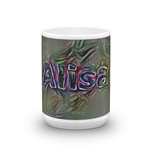 Load image into Gallery viewer, Alisa Mug Dark Rainbow 15oz front view