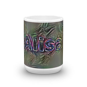 Alisa Mug Dark Rainbow 15oz front view