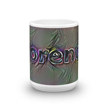 Load image into Gallery viewer, Florence Mug Dark Rainbow 15oz front view