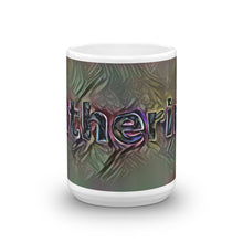 Load image into Gallery viewer, Catherine Mug Dark Rainbow 15oz front view