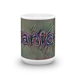 Janice Mug Dark Rainbow 15oz front view