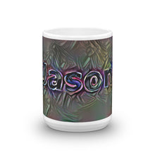 Load image into Gallery viewer, Jason Mug Dark Rainbow 15oz front view