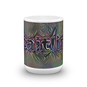 Caitlin Mug Dark Rainbow 15oz front view