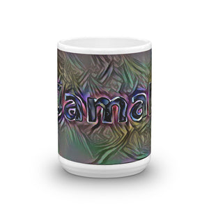 Jamal Mug Dark Rainbow 15oz front view