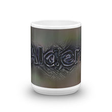 Load image into Gallery viewer, Alden Mug Charcoal Pier 15oz front view