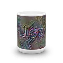 Load image into Gallery viewer, Lisa Mug Dark Rainbow 15oz front view