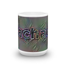 Load image into Gallery viewer, Rachael Mug Dark Rainbow 15oz front view