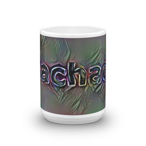 Rachael Mug Dark Rainbow 15oz front view