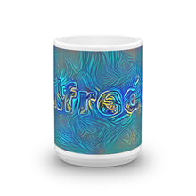 Load image into Gallery viewer, Alfredo Mug Night Surfing 15oz front view