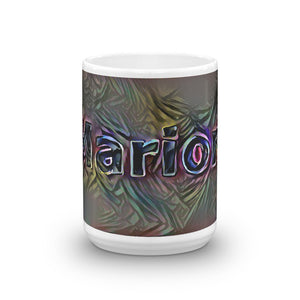 Marion Mug Dark Rainbow 15oz front view