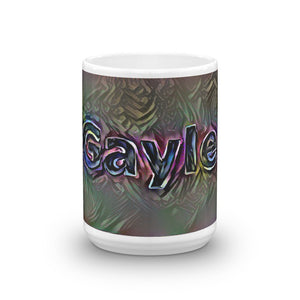 Gayle Mug Dark Rainbow 15oz front view