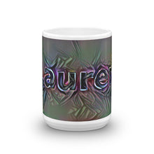 Load image into Gallery viewer, Lauren Mug Dark Rainbow 15oz front view