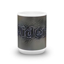 Load image into Gallery viewer, Aiden Mug Charcoal Pier 15oz front view