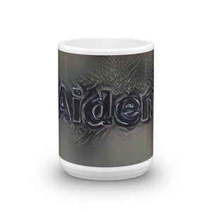Aiden Mug Charcoal Pier 15oz front view