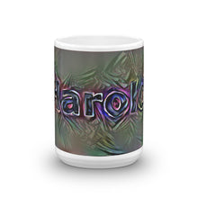 Load image into Gallery viewer, Harold Mug Dark Rainbow 15oz front view