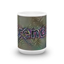 Load image into Gallery viewer, Brenda Mug Dark Rainbow 15oz front view