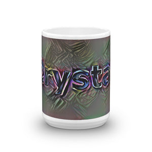 Crystal Mug Dark Rainbow 15oz front view