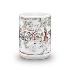 Angie Mug Frozen City 15oz front view