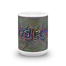 Load image into Gallery viewer, Andrew Mug Dark Rainbow 15oz front view