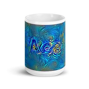 Ace Mug Night Surfing 15oz front view