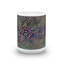 Load image into Gallery viewer, Hazel Mug Dark Rainbow 15oz front view