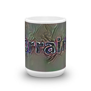 Lorraine Mug Dark Rainbow 15oz front view