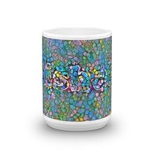 Load image into Gallery viewer, Aishah Mug Unprescribed Affection 15oz front view