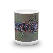 Load image into Gallery viewer, Rachelle Mug Dark Rainbow 15oz front view
