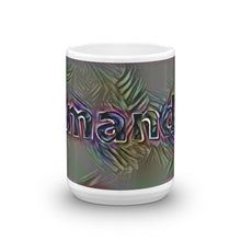 Load image into Gallery viewer, Amanda Mug Dark Rainbow 15oz front view