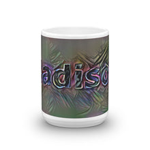 Load image into Gallery viewer, Madison Mug Dark Rainbow 15oz front view
