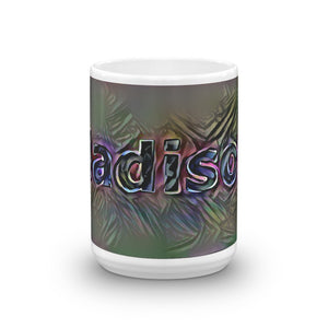 Madison Mug Dark Rainbow 15oz front view