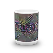 Load image into Gallery viewer, Tuan Mug Dark Rainbow 15oz front view