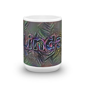 Linda Mug Dark Rainbow 15oz front view