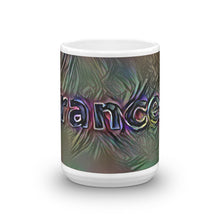 Load image into Gallery viewer, Frances Mug Dark Rainbow 15oz front view