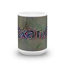 Load image into Gallery viewer, Alexander Mug Dark Rainbow 15oz front view