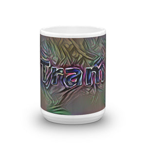 Tram Mug Dark Rainbow 15oz front view