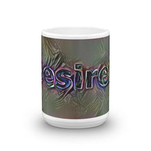 Load image into Gallery viewer, Desiree Mug Dark Rainbow 15oz front view